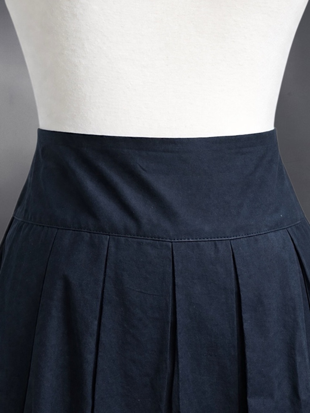 Christopher & Banks Black Floral-Trim Pleated Skirt - Picture 8 of 10